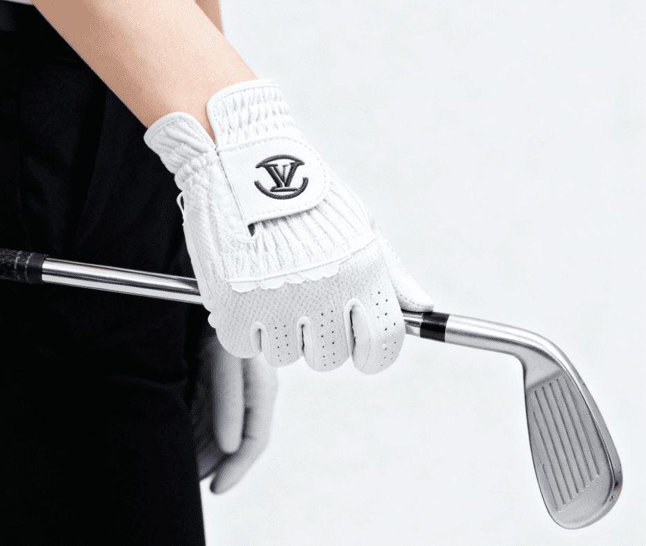 Men's all-weather Cabretta leather golf glove with anti-slip secure fit for tournament play