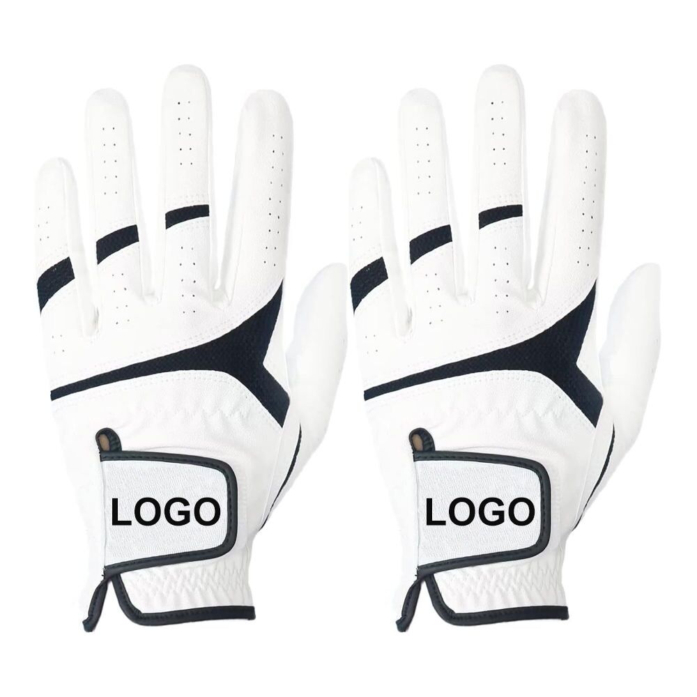 Custom design cabretta leather golf glove left right hand — branded OEM golf gloves UK manufacturer CG13611