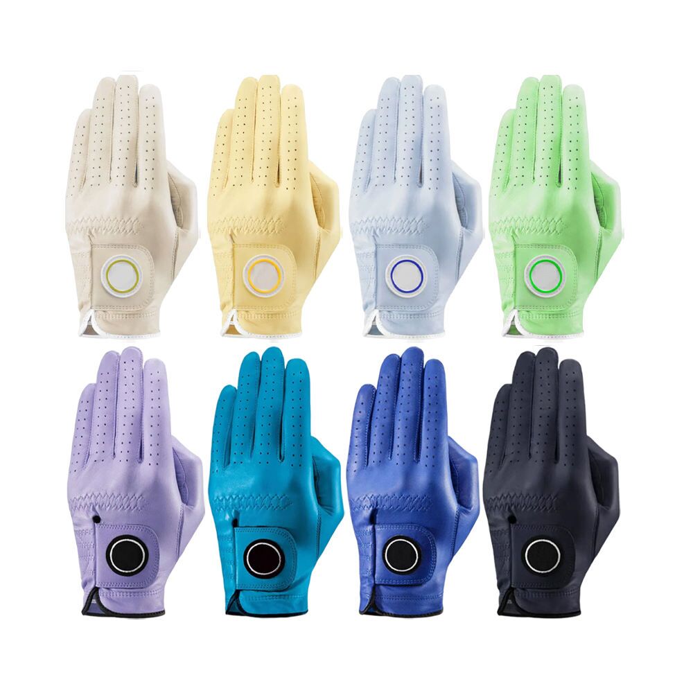 OEM custom men's PU waterproof left hand golf glove with printed logo — bulk order UK
