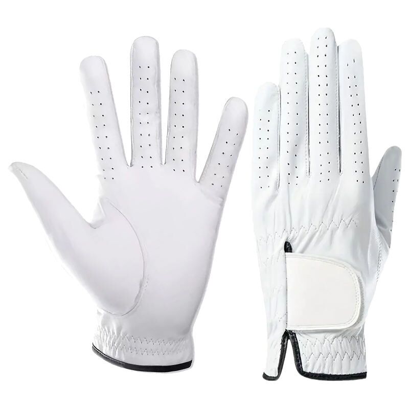 Wholesale real cabretta leather golf gloves unisex left hand breathable custom branding UK
