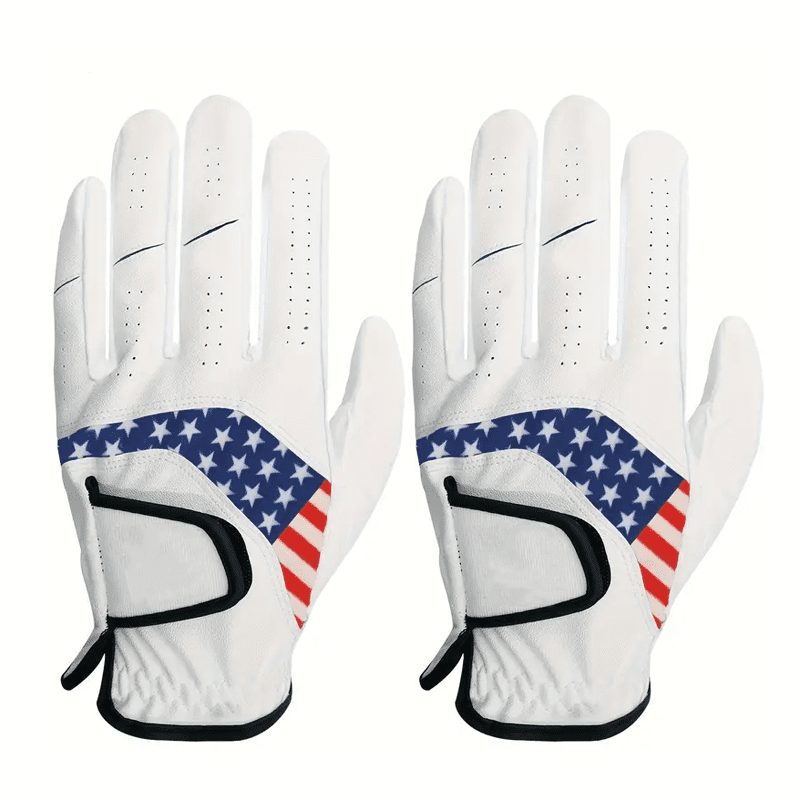 Wholesale waterproof left-hand cabretta leather golf gloves unisex multiple sizes custom logo UK