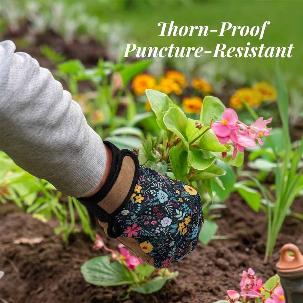 Gardening Gloves for Women Thorn Proof Puncture Resistant Synthetic Leather Hand Protection Durable Garden Gloves - Image 2