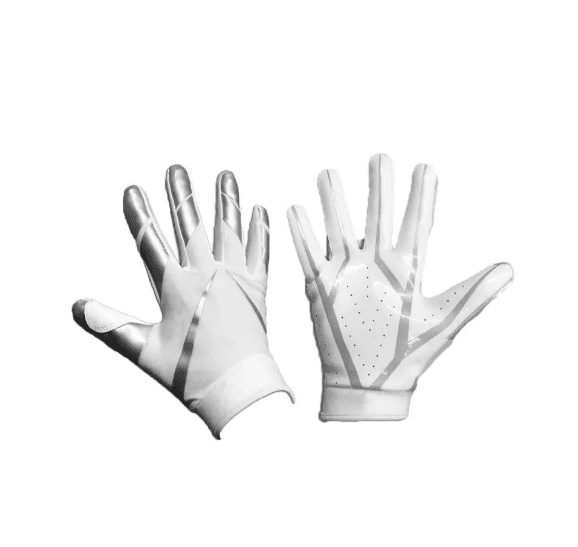 OEM Mens American Football Receiver Gloves Smooth Palm Polyester Material Anti-Chemical Protection Anti-Slip Comfortable Size S - Image 6