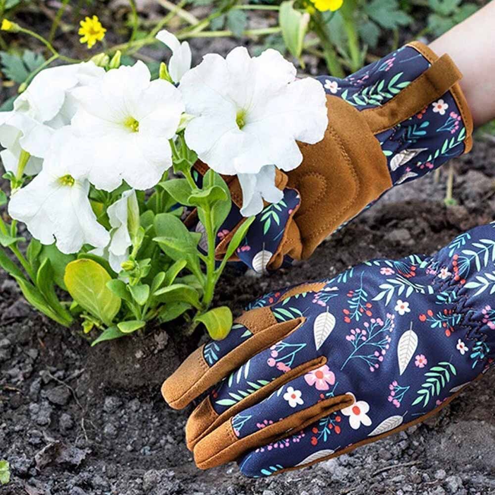 Premium Quality Leather Gardening Gloves Industrial Safety Heat Resistance Flexible Durable Work Gloves for Outdoor Activities