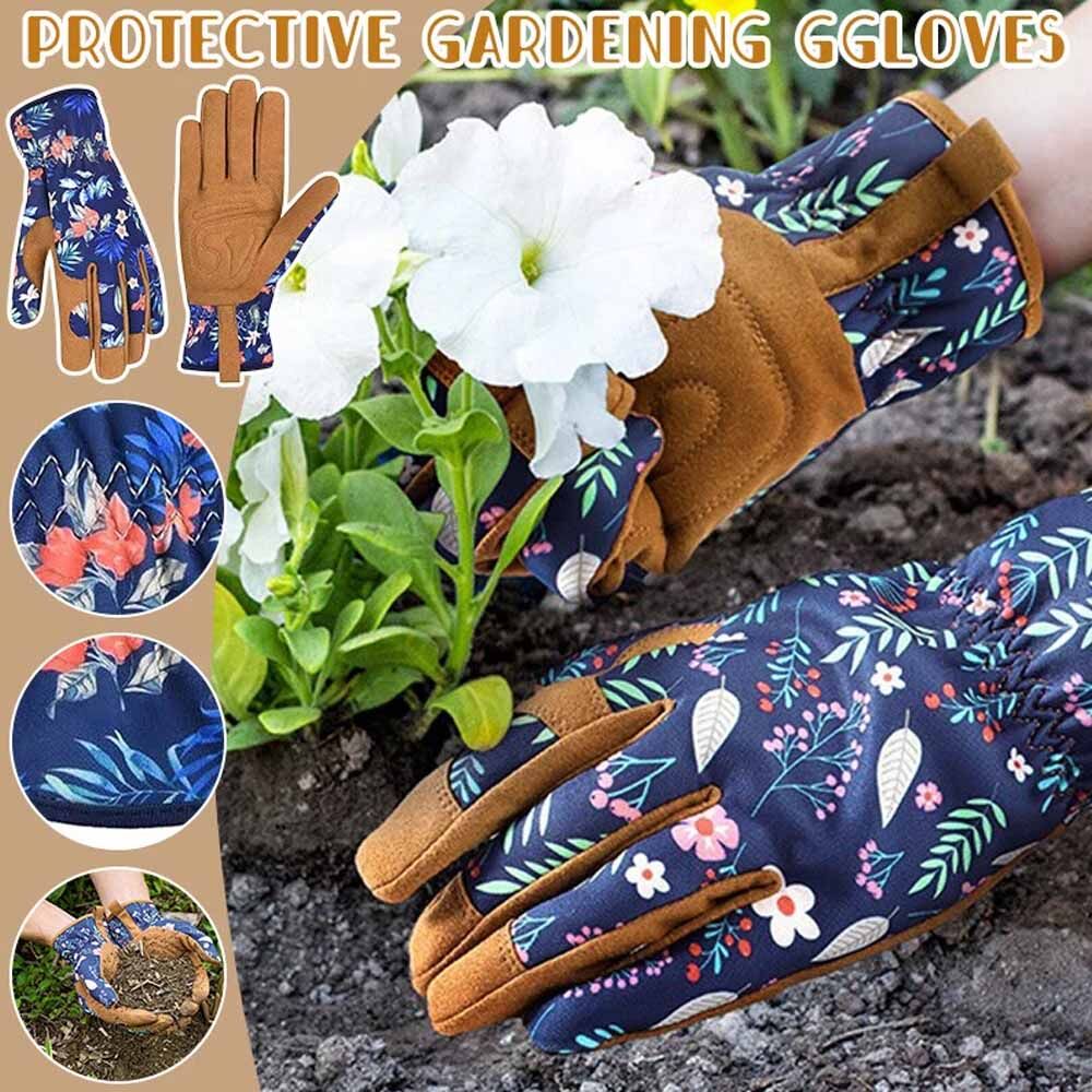 Premium Quality Leather Gardening Gloves Industrial Safety Heat Resistance Flexible Durable Work Gloves for Outdoor Activities - Image 2