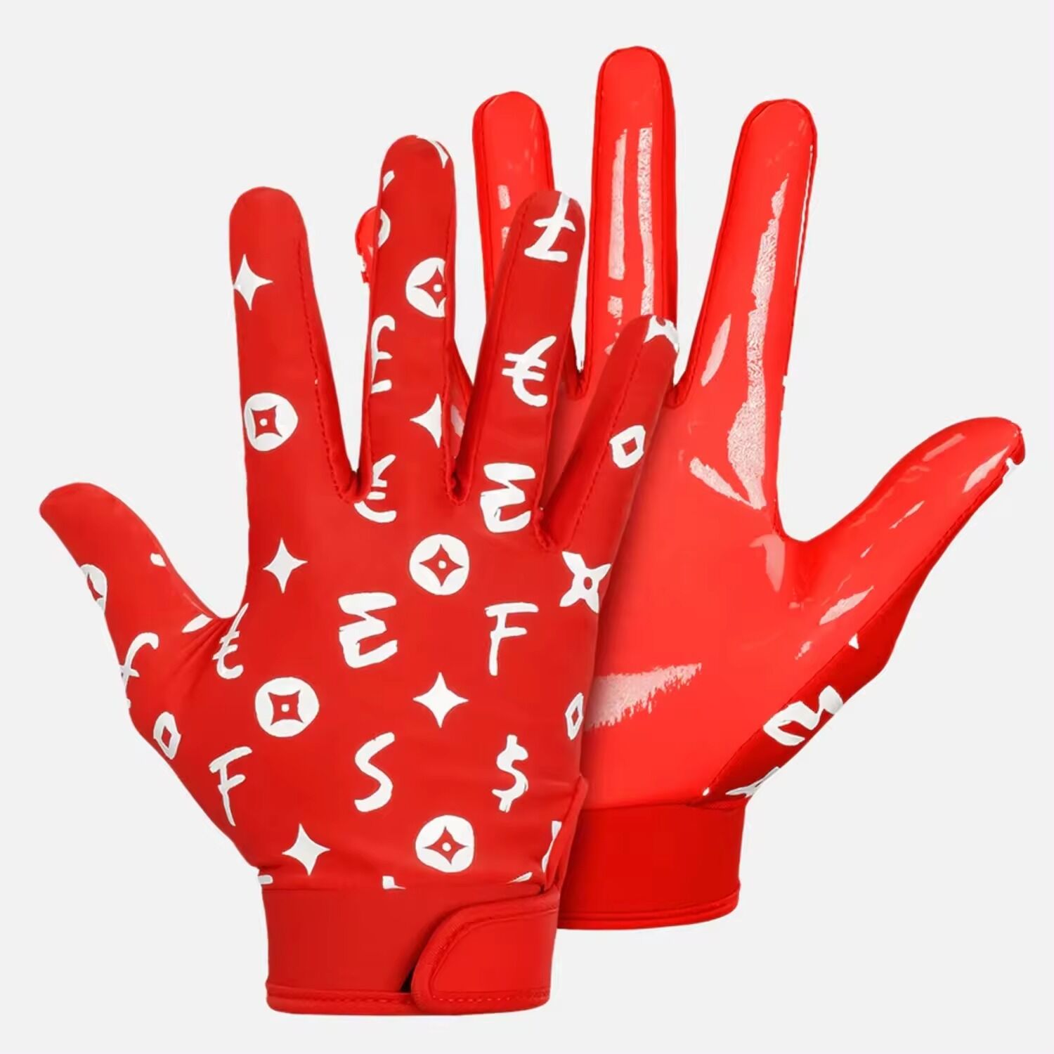Soft and Comfortable Sublimation With Superior Quality Factory Rate to Create Your Own Idea American Football Gloves - Image 6