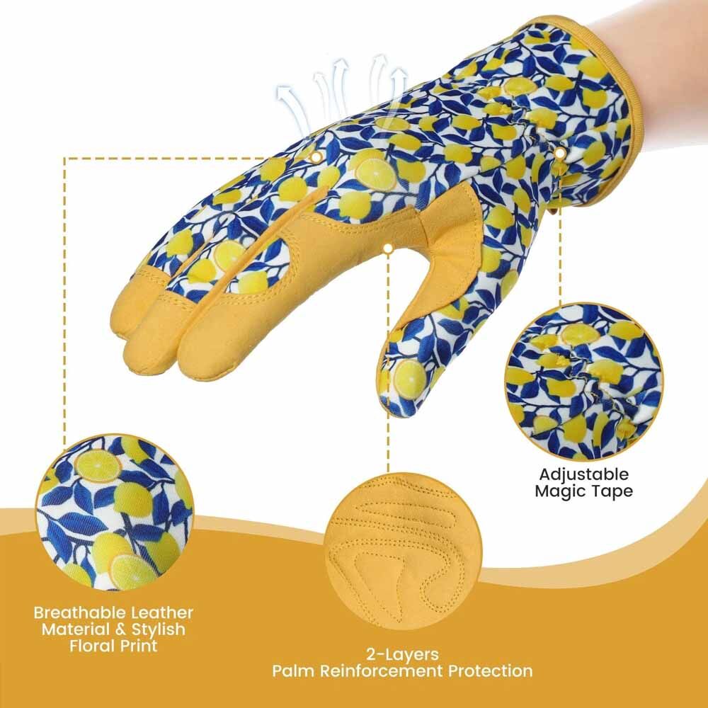 Top Quality Synthetic Leather Amara Gardening Gloves Soft & Comfortable Heavy Duty Heat Resistant Outdoor Activities Gloves - Image 5