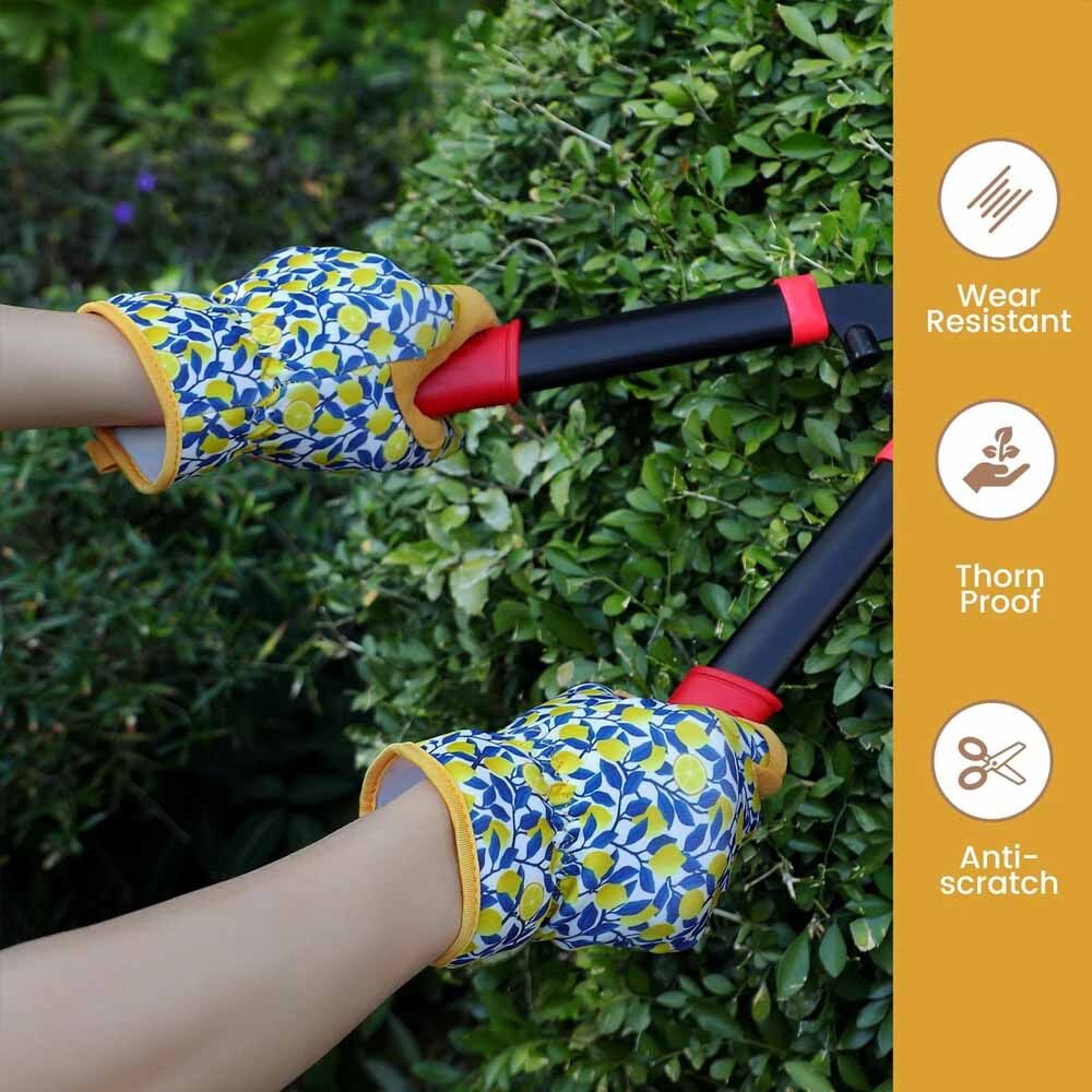 Top Quality Synthetic Leather Amara Gardening Gloves Soft & Comfortable Heavy Duty Heat Resistant Outdoor Activities Gloves